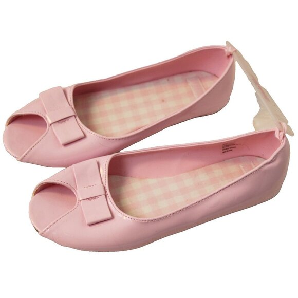 2008 Gymboree Ice Cream Social Easter Pink Patent Leather PU Dress Bow Spring - Picture 2 of 7